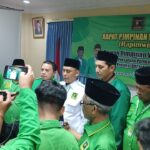 Ketua DPW PPP DKI Jakarta, Saiful Rahmat Dasuki (baju putih) saat diwawancara.(Foto dok pribadi)