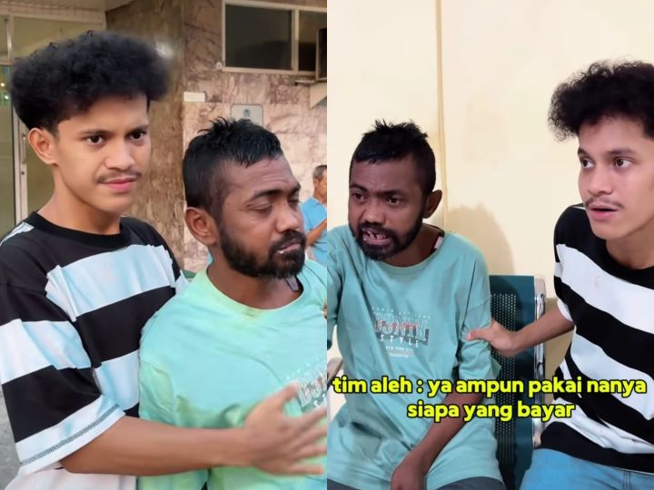 Bawa ODGJ berobat, konten kreator asal Medan, Aleh dapat perlakukan tak sopan dari seorang perawat rumah sakit Sri Ratu Medan. Foto: IG, @alehhh22 (tangkap layar)