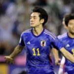 Momen selebrasi Fuki Yamada usai membobol gawang Uzbekistan pada laga final Asia U-23, Jumat (3/5/2024) malam. Foto: Instagram @pathdailybola