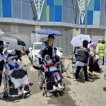 Jemaah haji Indonesia tiba di Madinah. Foto: Kemenag