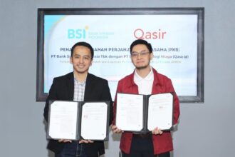 BSI menggandeng Qasir.id dalam hal transaksi pembayaran.(Foto ist