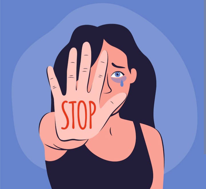 Ilustrasi - Stop tindak kekerasan terhadap perempuan dan anak. Foto: Freepik