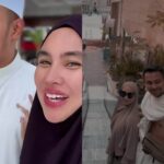 Kartika Putri buat konten di eskalator Masjidil Haram. Foto: Instagram @dramakuin.official