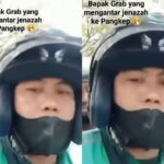 Driver Ojek online mengantar jenazah balita dari Makassar ke Pangkep akibat tidak miliki cukup uang untuk menyewa ambulans. Foto: IG, @medsoszone