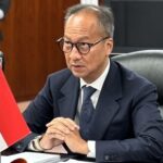 Menteri Perindustrian Agus Gumiwang Kartasasmita saat bertemu dengan Menteri Ekonomi, Perdagangan, dan Industri (METI) Jepang Mr. Ken Saito di Tokyo. Foto: Kemenperin