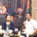 Kasubdit V Dittipidum Bareskrim Polri Kombes Pol. Enggar Pareanom berbicara dalam acara Menuntut Hak Atas Pemulihan Bagi Korban TPPO yang digelar PBHI. Foto: humas polri